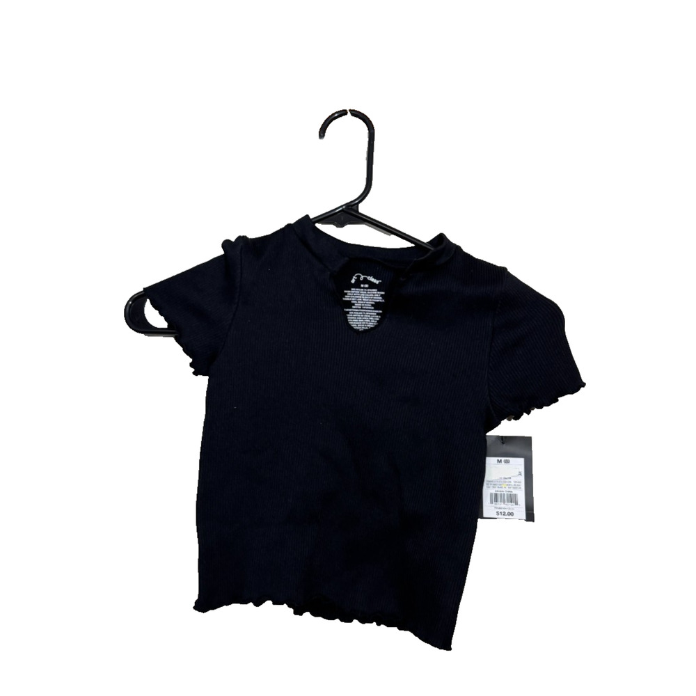 Art Class Girls' Short Sleeve Seamless T-Shirt Size Medium Black NWT